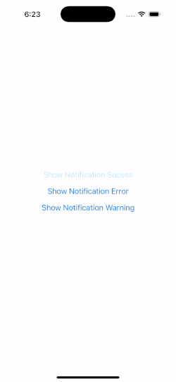 React Native Push Down Alert
